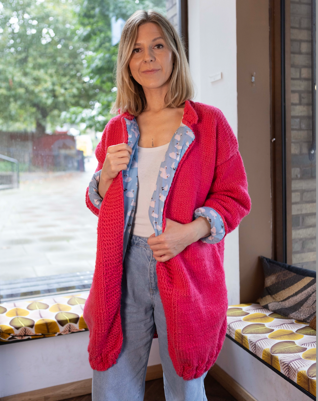 Swans in Love Chunky Cardigan
