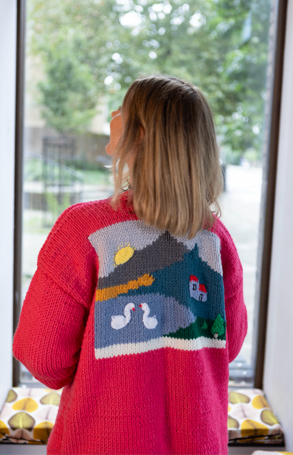 Swans in Love Chunky Cardigan