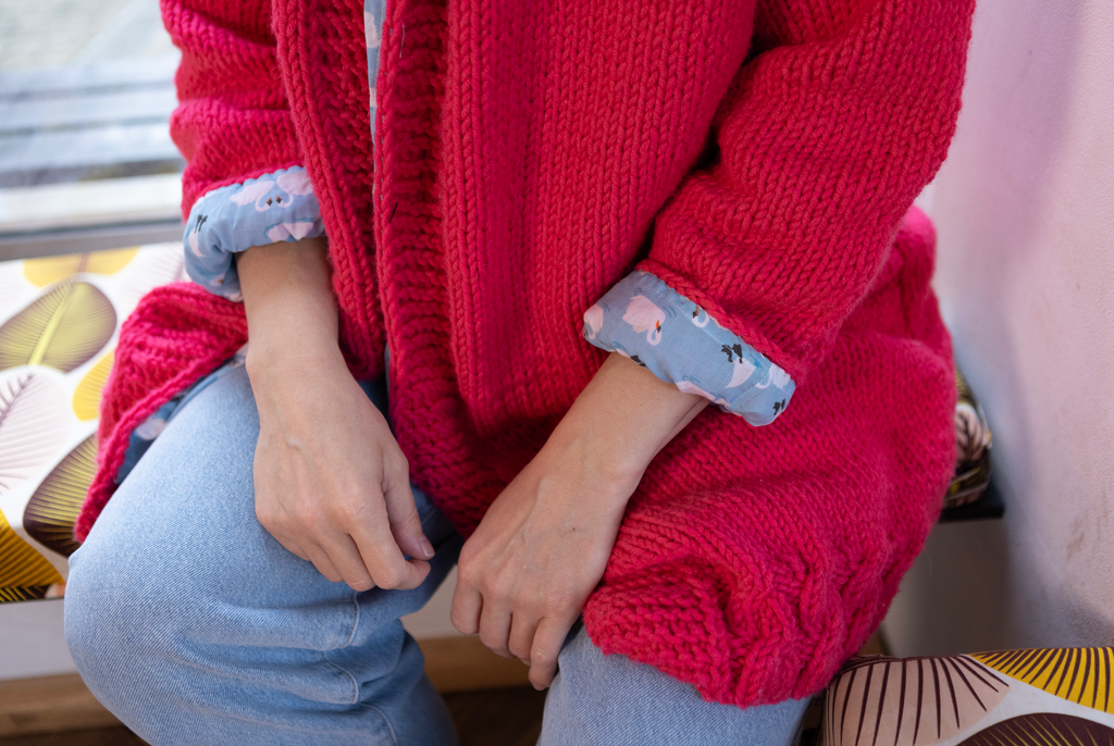 Swans in Love Chunky Cardigan