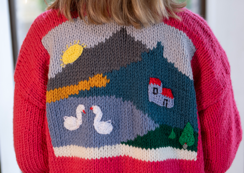 Swans in Love Chunky Cardigan